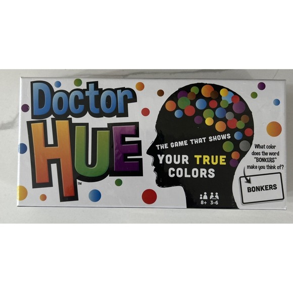 Randomline Other - Randomline Doctor Hue Game Your True Colors Board Game 200 Cards 6 Color Wheels